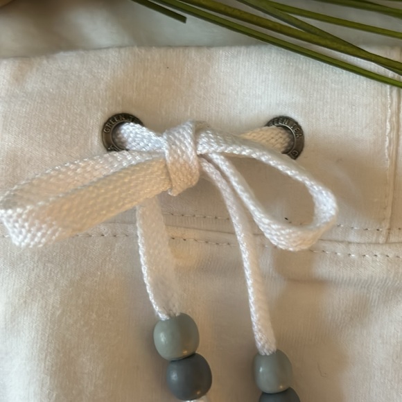 NWT Green Tea sz XL white tennis exercise skirt skort with drawstring waist - Picture 7 of 10